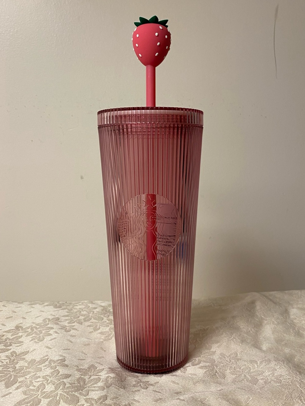 Starbucks Cold Cup Strawberry Pink 24oz